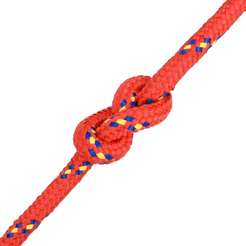 Casa si Gradina - Constructii - Feronerie si accesorii - Sfoara si lanturi - Franghie de barca, rosu, 18 mm, 25 m, polipropilena - Infinity.ro