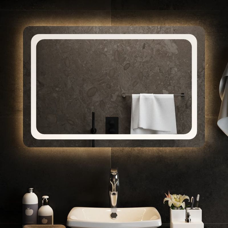 Casa si Gradina - Decoratiuni - Oglinzi - Oglinda de baie cu LED, 90x60 cm - Infinity.ro