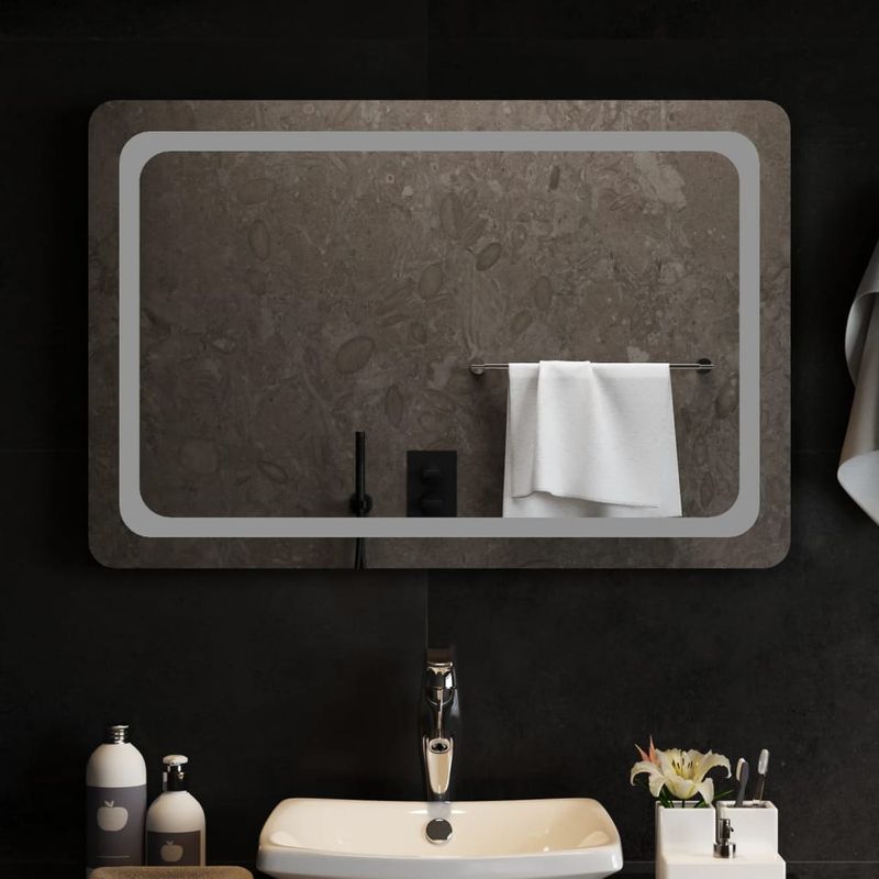 Casa si Gradina - Decoratiuni - Oglinzi - Oglinda de baie cu LED, 90x60 cm - Infinity.ro