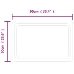 Casa si Gradina - Decoratiuni - Oglinzi - Oglinda de baie cu LED, 90x60 cm - Infinity.ro