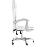 Casa si Gradina - Mobilier - Scaune si fotolii - Scaune - Scaun de birou rabatabil, alb, piele ecologica - Infinity.ro