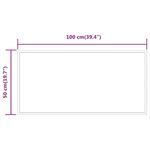 Casa si Gradina - Decoratiuni - Oglinzi - Oglinda de baie cu LED, 100x50 cm - Infinity.ro