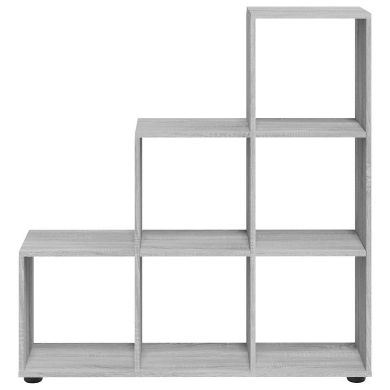 Casa si Gradina - Mobilier - Biblioteci si rafturi - Biblioteci - Biblioteca in trepte, gri sonoma, 107 cm, lemn compozit - Infinity.ro