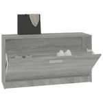 Casa si Gradina - Mobilier - Organizare si depozitare - Organizator incaltaminte - Banca pentru pantofi, gri sonoma, 80x24x45 cm, lemn prelucrat - Infinity.ro