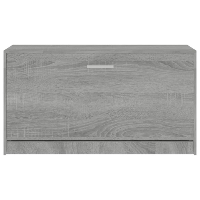 Casa si Gradina - Mobilier - Organizare si depozitare - Organizator incaltaminte - Banca pentru pantofi, gri sonoma, 80x24x45 cm, lemn prelucrat - Infinity.ro