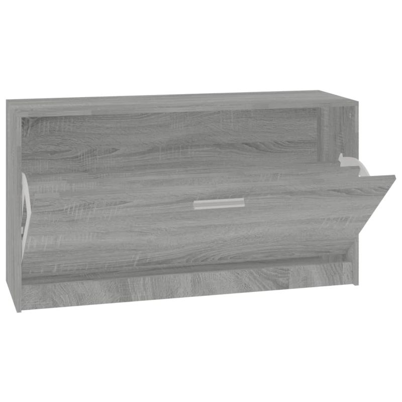Casa si Gradina - Mobilier - Organizare si depozitare - Organizator incaltaminte - Banca pentru pantofi, gri sonoma, 80x24x45 cm, lemn prelucrat - Infinity.ro