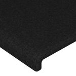 Casa si Gradina - Mobilier - Paturi si accesorii - Accesorii paturi - Tablie de pat cu LED, negru, 183x16x78/88 cm, textil - Infinity.ro