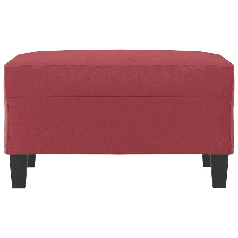 Casa si Gradina - Mobilier - Scaune si fotolii - Tabureti - Taburet, rosu vin, 70x55x41 cm, piele ecologica - Infinity.ro