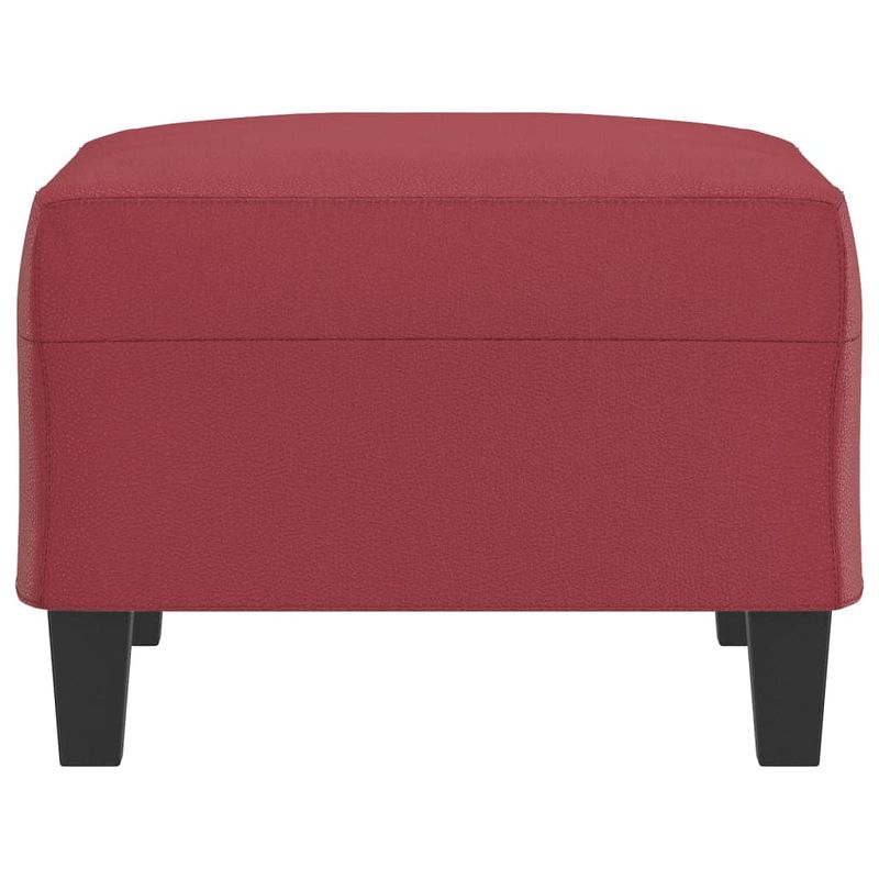 Casa si Gradina - Mobilier - Scaune si fotolii - Tabureti - Taburet, rosu vin, 70x55x41 cm, piele ecologica - Infinity.ro