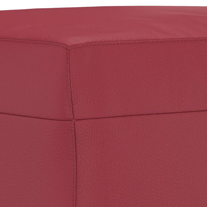 Casa si Gradina - Mobilier - Scaune si fotolii - Tabureti - Taburet, rosu vin, 70x55x41 cm, piele ecologica - Infinity.ro