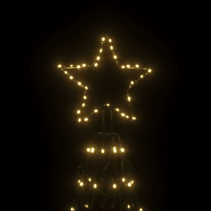 Casa si Gradina - Decoratiuni - Decoratiuni de sezon - Brad de Craciun conic, 1400 LED-uri, alb cald, 160x500 cm - Infinity.ro