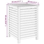 Casa si Gradina - Sanitare - Suporturi si accesorii baie - Accesorii baie - Cos de rufe, 45x45x65 cm, lemn masiv de nuc - Infinity.ro