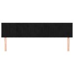 Casa si Gradina - Mobilier - Paturi si accesorii - Accesorii paturi - Tablii de pat, 2 buc, negru, 90x5x78/88 cm, catifea - Infinity.ro