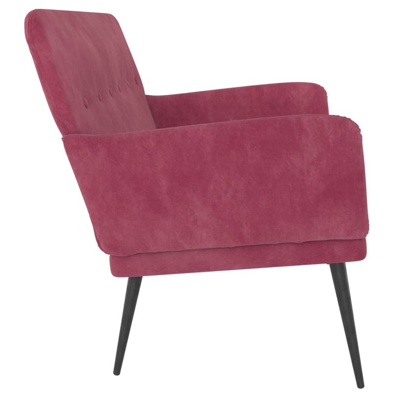 Casa si Gradina - Mobilier - Canapele si coltare - Banchete - Banca, rosu vin, 108x79x79 cm, catifea - Infinity.ro
