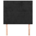 Casa si Gradina - Mobilier - Paturi si accesorii - Accesorii paturi - Tablii de pat, 2 buc, negru, 100x5x78/88 cm, catifea - Infinity.ro
