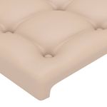 Casa si Gradina - Mobilier - Paturi si accesorii - Accesorii paturi - Tablii de pat 4 buc, cappuccino 100x5x78/88 cm piele ecologica - Infinity.ro