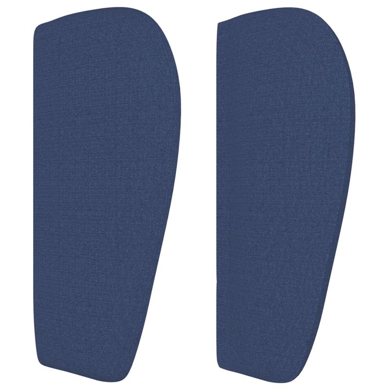 Casa si Gradina - Mobilier - Paturi si accesorii - Accesorii paturi - Tablie de pat cu aripioare, albastru, 83x23x78/88 cm  textil - Infinity.ro