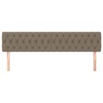 Casa si Gradina - Mobilier - Paturi si accesorii - Accesorii paturi - Tablii de pat, 2 buc, gri taupe, 90x7x78/88 cm, textil, model jos, mărime 180 cm - Infinity.ro