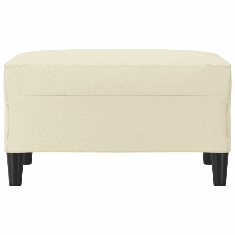 Casa si Gradina - Mobilier - Scaune si fotolii - Tabureti - Taburet, crem, 70x55x41 cm, piele ecologica - Infinity.ro