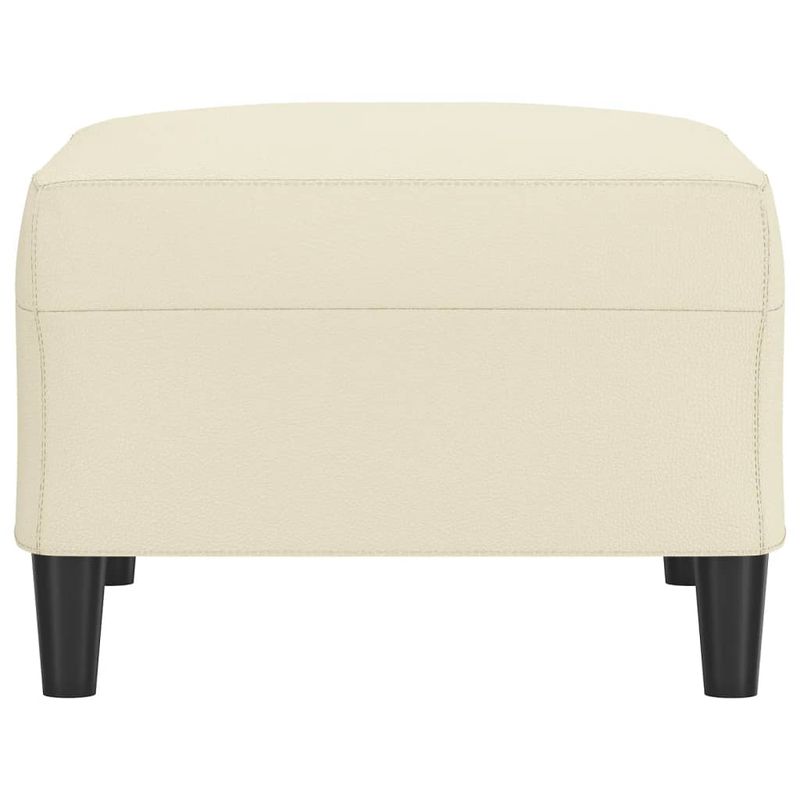 Casa si Gradina - Mobilier - Scaune si fotolii - Tabureti - Taburet, crem, 70x55x41 cm, piele ecologica - Infinity.ro