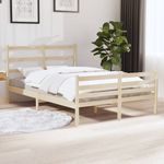 Casa si Gradina - Mobilier - Paturi si accesorii - Paturi - Cadru de pat, 140x190 cm, lemn masiv de pin - Infinity.ro