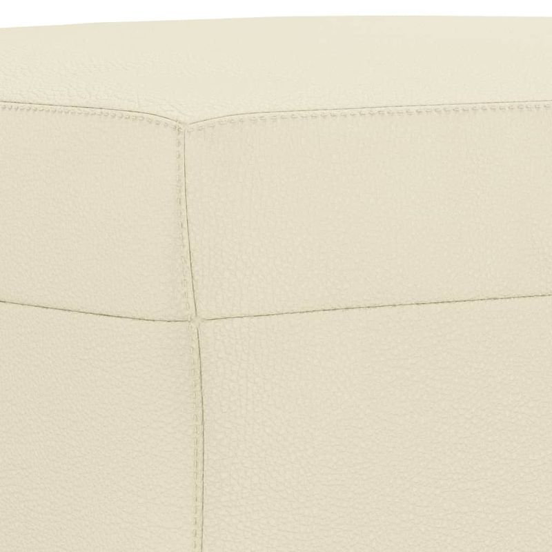 Casa si Gradina - Mobilier - Scaune si fotolii - Tabureti - Taburet, crem, 70x55x41 cm, piele ecologica - Infinity.ro