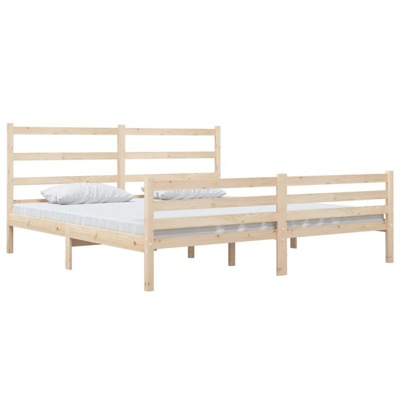 Casa si Gradina - Mobilier - Paturi si accesorii - Paturi - Cadru de pat, 140x190 cm, lemn masiv de pin - Infinity.ro
