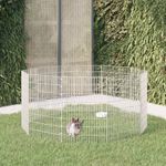 Petshop - Accesorii petshop - Culcusuri si custi - Tarcuri si colivii - Cusca pentru iepuri, 10 panouri, 54x80 cm, fier galvanizat - Infinity.ro