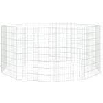 Petshop - Accesorii petshop - Culcusuri si custi - Tarcuri si colivii - Cusca pentru iepuri, 10 panouri, 54x80 cm, fier galvanizat - Infinity.ro