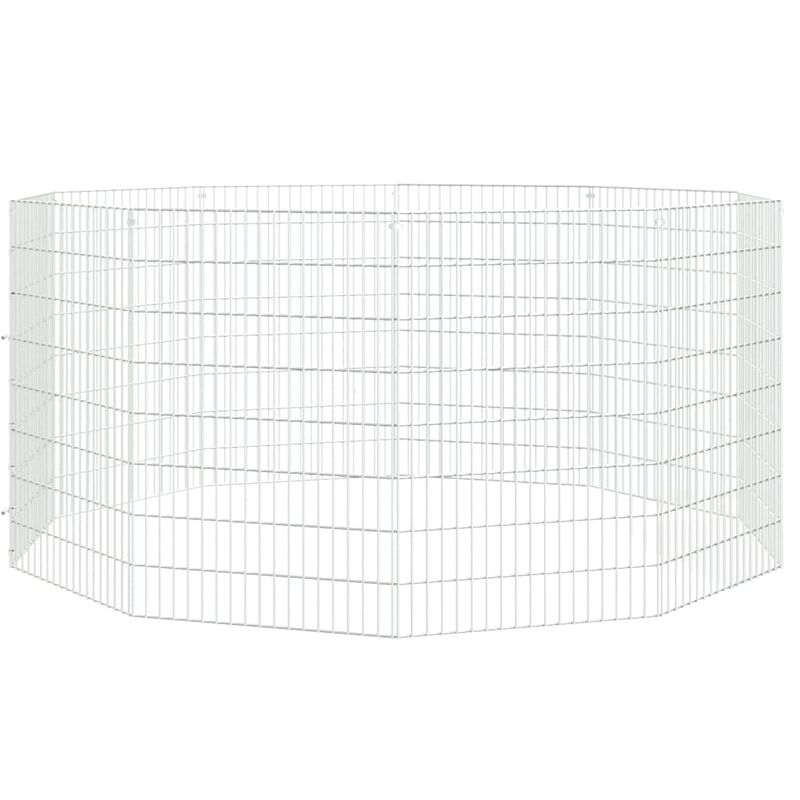 Petshop - Accesorii petshop - Culcusuri si custi - Tarcuri si colivii - Cusca pentru iepuri, 10 panouri, 54x80 cm, fier galvanizat - Infinity.ro