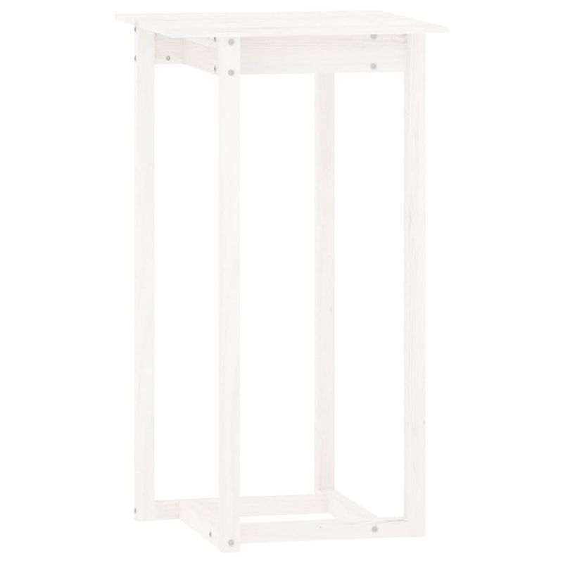 Casa si Gradina - Mobilier - Seturi de mobilier - Seturi bucatarie - Set mobilier de bar, 3 piese, alb, lemn masiv de pin - Infinity.ro