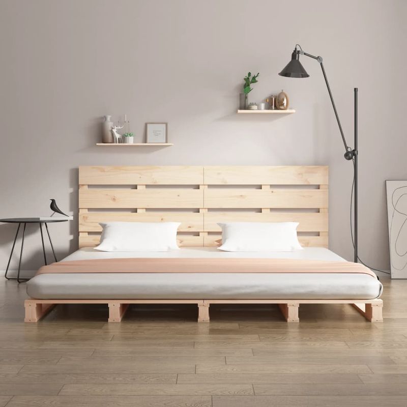 Casa si Gradina - Mobilier - Paturi si accesorii - Paturi - Cadru de pat King Size, 150x200 cm, lemn masiv de pin - Infinity.ro