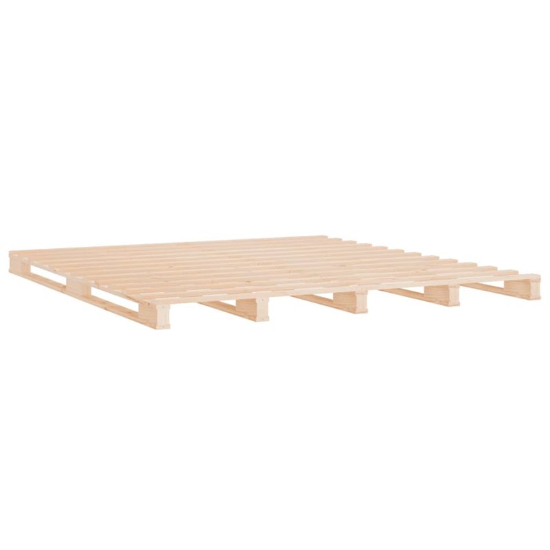 Casa si Gradina - Mobilier - Paturi si accesorii - Paturi - Cadru de pat King Size, 150x200 cm, lemn masiv de pin - Infinity.ro
