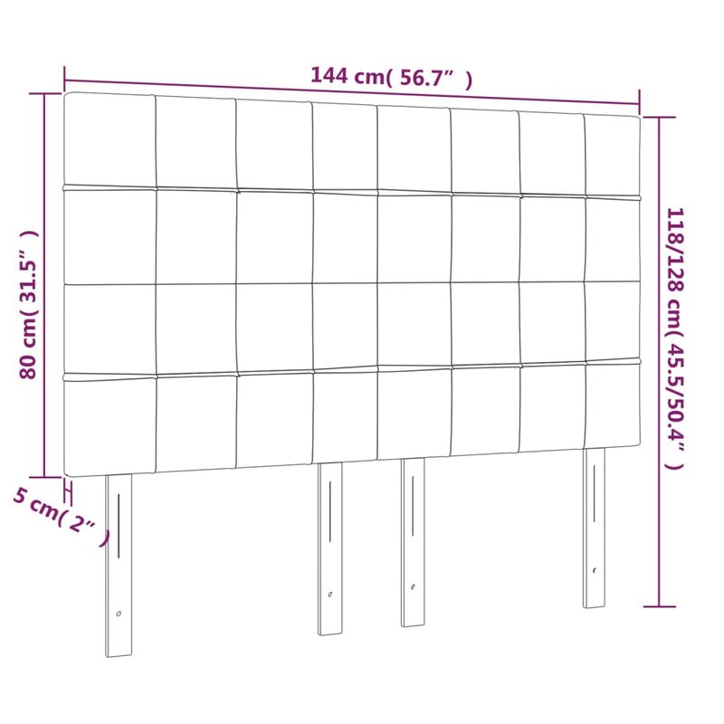 Casa si Gradina - Mobilier - Paturi si accesorii - Accesorii paturi - Tablie de pat cu LED, roz, 144x5x118/128 cm, catifea - Infinity.ro