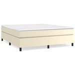 Casa si Gradina - Mobilier - Paturi si accesorii - Paturi - Cadru de pat, crem, 160x200 cm, piele ecologica - Infinity.ro