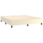 Casa si Gradina - Mobilier - Paturi si accesorii - Paturi - Cadru de pat, crem, 160x200 cm, piele ecologica - Infinity.ro