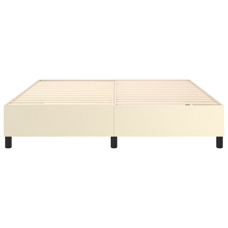 Casa si Gradina - Mobilier - Paturi si accesorii - Paturi - Cadru de pat, crem, 160x200 cm, piele ecologica - Infinity.ro