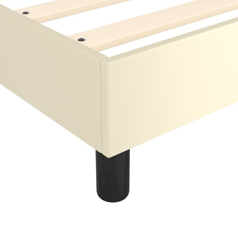 Casa si Gradina - Mobilier - Paturi si accesorii - Paturi - Cadru de pat, crem, 160x200 cm, piele ecologica - Infinity.ro