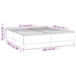Casa si Gradina - Mobilier - Paturi si accesorii - Paturi - Cadru de pat, crem, 160x200 cm, piele ecologica - Infinity.ro