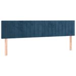 Casa si Gradina - Mobilier - Paturi si accesorii - Paturi - Pat box spring cu saltea, albastru inchis, 160x200 cm, catifea - Infinity.ro