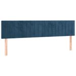 Casa si Gradina - Mobilier - Paturi si accesorii - Paturi - Pat box spring cu saltea, albastru inchis, 200x200 cm, catifea - Infinity.ro