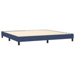 Casa si Gradina - Mobilier - Paturi si accesorii - Paturi - Pat box spring cu saltea, albastru, 200x200 cm, textil - Infinity.ro