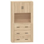 Casa si Gradina - Mobilier - Comode si corpuri - Corpuri bucatarie - Dulap inalt, stejar sonoma, lemn compozit - Infinity.ro