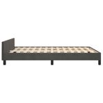 Casa si Gradina - Mobilier - Paturi si accesorii - Paturi - Cadru de pat cu tablie, gri inchis, 140x190 cm, catifea - Infinity.ro