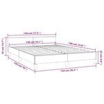 Casa si Gradina - Mobilier - Paturi si accesorii - Paturi - Cadru de pat cu tablie, gri inchis, 140x190 cm, catifea - Infinity.ro
