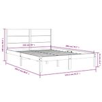 Casa si Gradina - Mobilier - Paturi si accesorii - Paturi - Cadru de pat King Size, 150x200 cm, lemn masiv - Infinity.ro