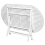 Casa si Gradina - Gradina si terasa - Mobilier exterior - Seturi mobila gradina - Set mobilier de exterior, 7 piese, alb, lemn masiv de acacia - Infinity.ro