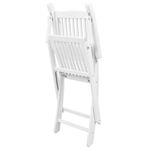 Casa si Gradina - Gradina si terasa - Mobilier exterior - Seturi mobila gradina - Set mobilier de exterior, 7 piese, alb, lemn masiv de acacia - Infinity.ro