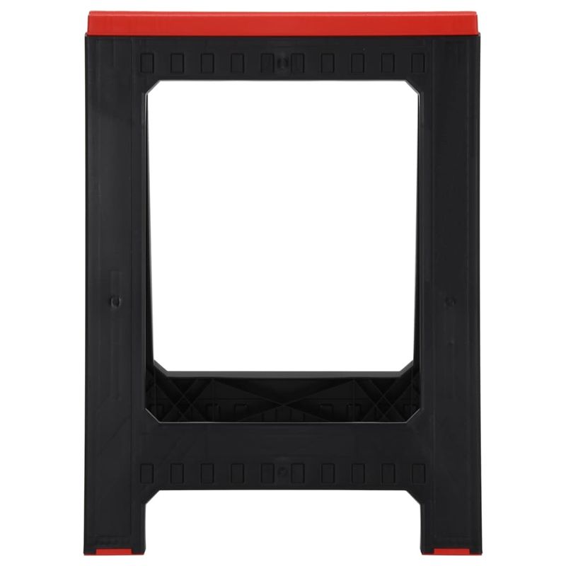 Casa si Gradina - Constructii - Scule de mana si unelte - Scari de lucru - Estacade lucru pliabile 2 buc negru & rosu 350 kg polipropilena - Infinity.ro