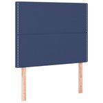 Casa si Gradina - Mobilier - Paturi si accesorii - Paturi - Pat box spring cu saltea, albastru, 90x190 cm, textil - Infinity.ro